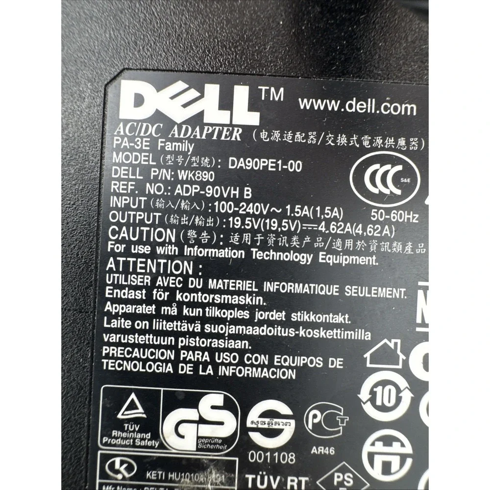 DELL DA130PE1-00 19.5V 6.7A Genuine‎ Original AC Power Adapter Charger